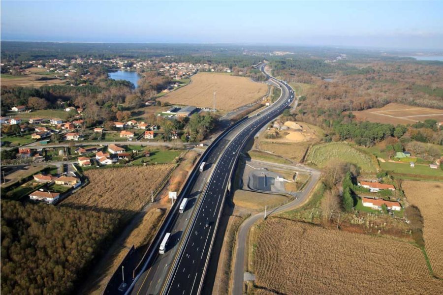 A63 Capbreton vue du ciel 2