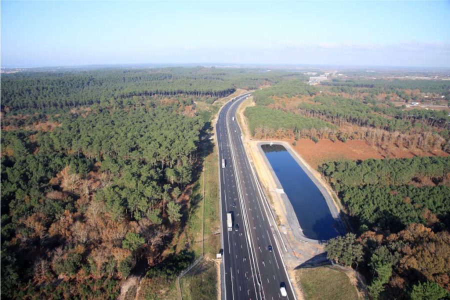 A63 Capbreton vue du ciel