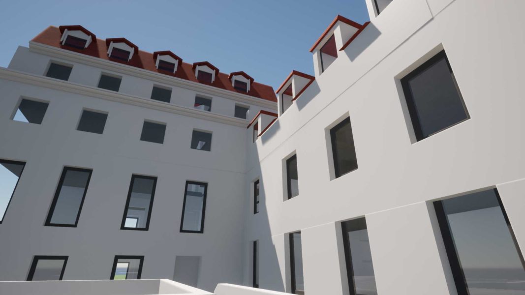 Enghien- Cours intérieure Modélisation 3D