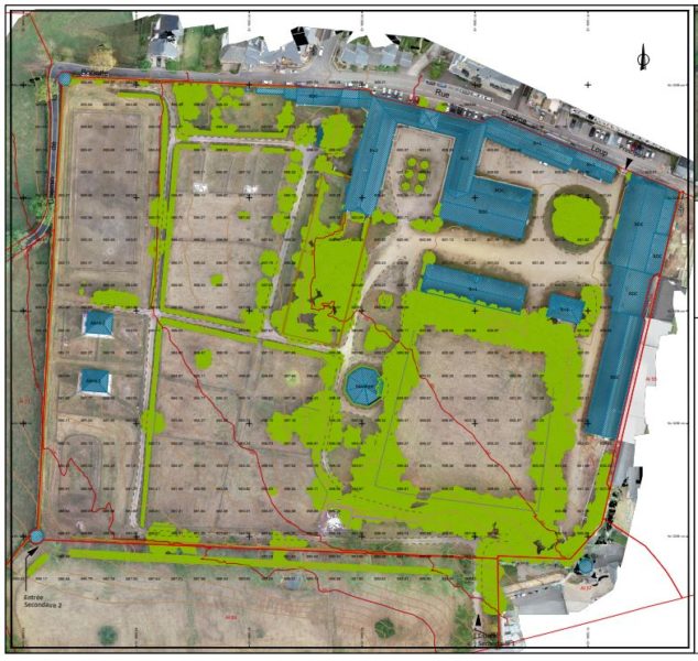Les Haras de Rodez plan topographique
