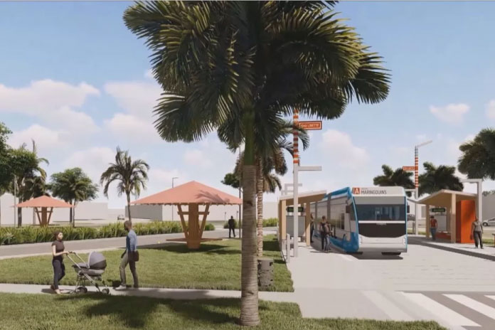 BHNS Cayenne Modélisation 3D station