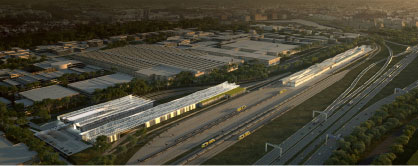 Centre d'Exploitation Aulnay SMR vue du ciel