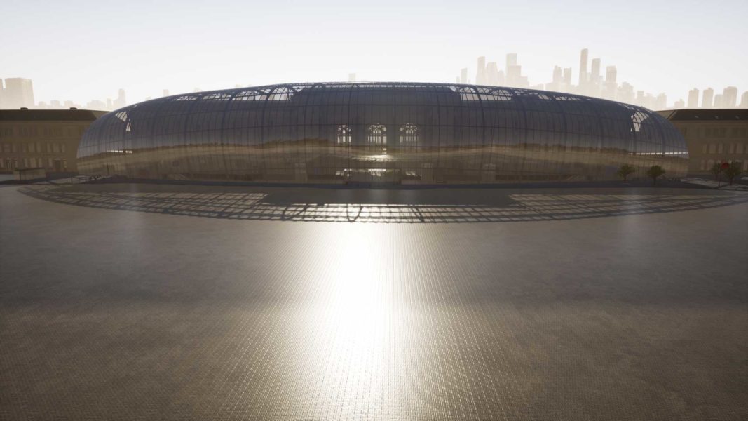 Gare de Strasbourg, modélisation 3D Dome