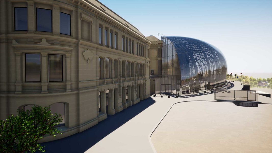 Gare de Strasbourg, modélisation 3D vue d'ensemble