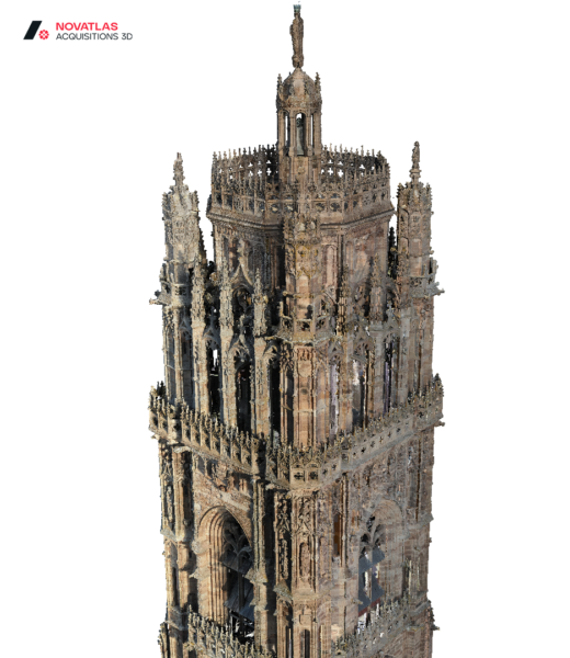 Modélisation 3D Cathédrale de Rodez Texture