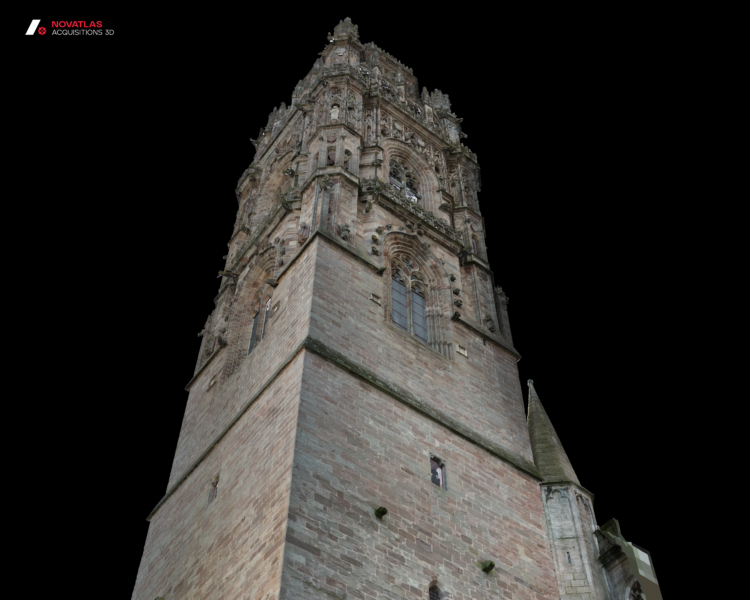 Modélisation 3D Cathédrale de Rodez Texture