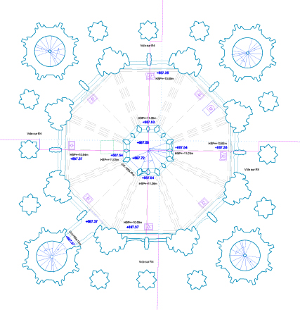 Coupe clocher Cathédrale de Rodez